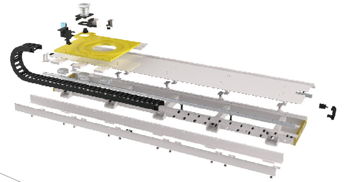 The guide rail cooperate with ABB robot for ensuring robot accuracy and versatility 1