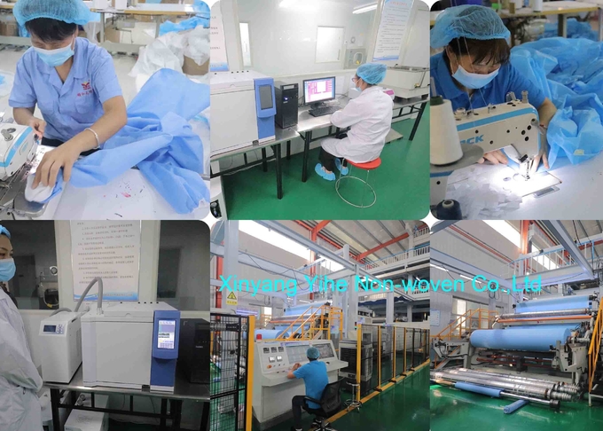 Level 2 gowns cheap Level 1 PP disposable isolation gown medical SMS gowns 120*140cm 5