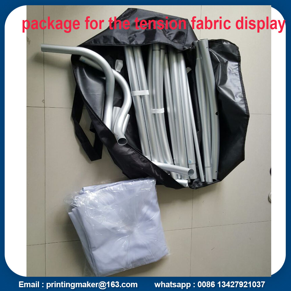 package of tension fabric stand banner