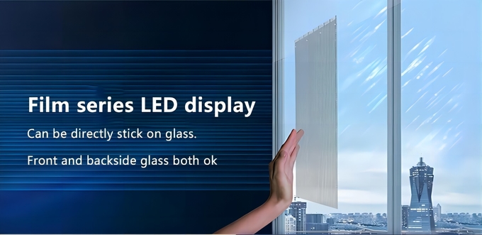 Film Transparent LED Display Screen Glass LED Screen Glass LED Mesh 1