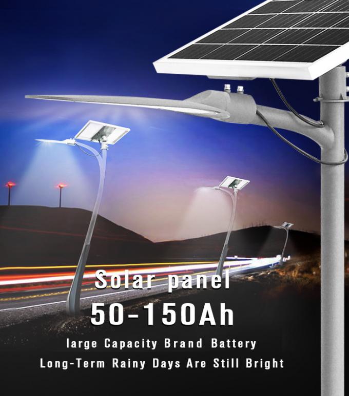 High power solar street light Waterproof outdoor ROHS 150W 16500lm 590*270*110mm Solar Garden Street Light 0