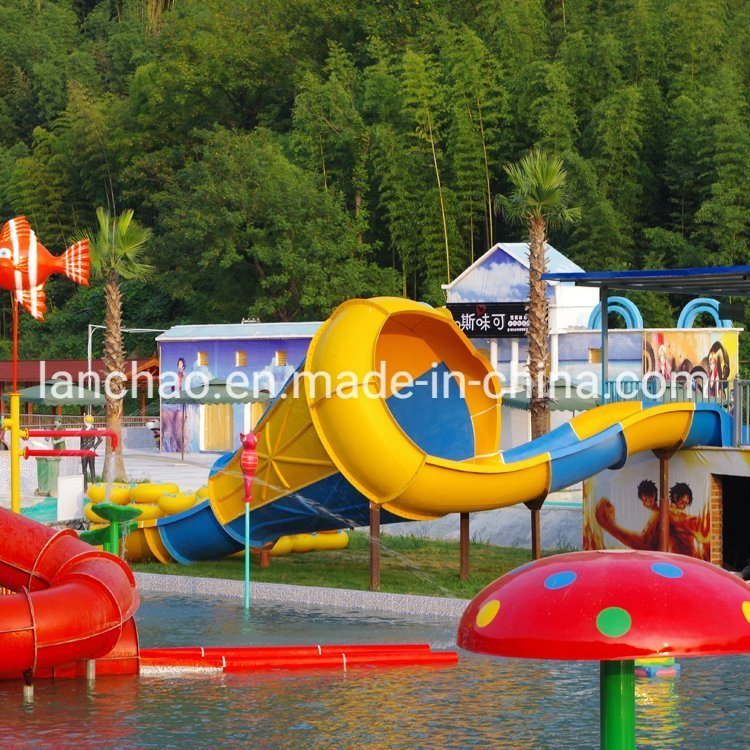 Funny Kids Water Park Playground Slide Family Water Slide