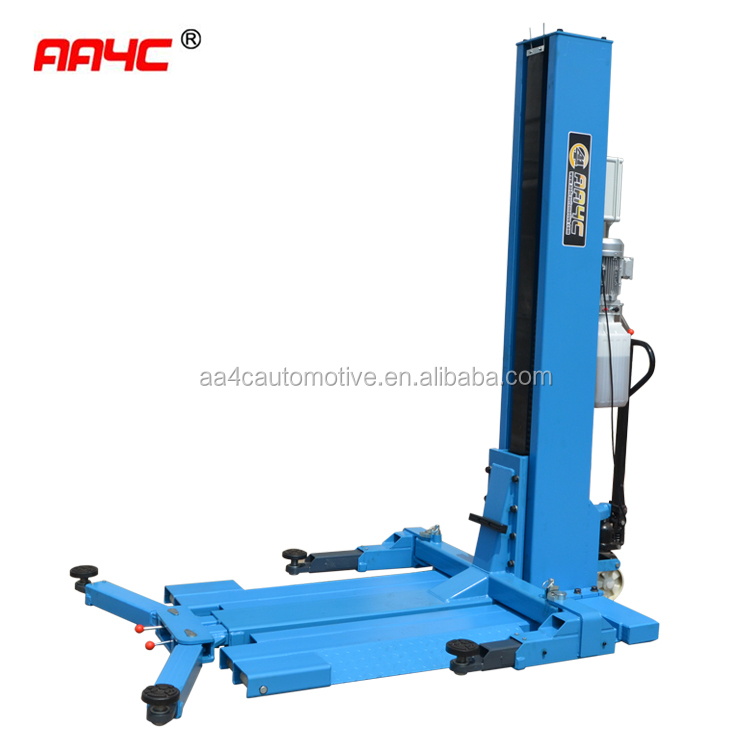 hydraulic one post lift 1 post lift 2.5T capacity , 1.8M lifting height ,manual release