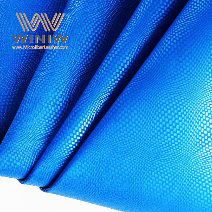 Blue Microfiber Upper Making Fabric Material For Daily Shoes