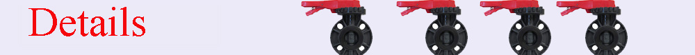 Blue and Red Plastic Handle PVC Butterfly Valve for Irrigation Field
