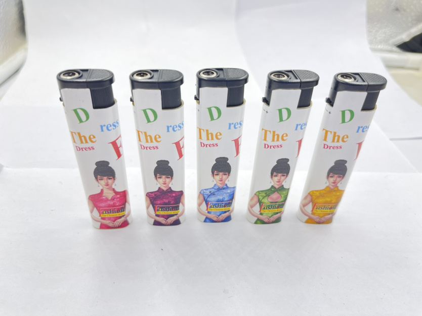 Donyi Dy-F028 Wholesale Refillable Plastic Smoking Butane Label Lighter with Cheapest Price High Quality