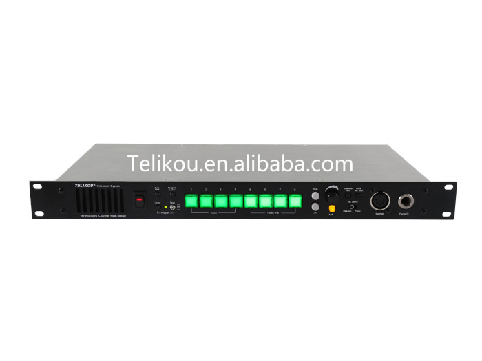 TELIKOU TM-800 eight channel Full duplex TV station,Studio Broadcast Van live show performance Intercom system