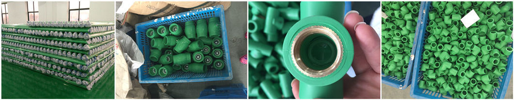 Polypropylene Pipe Green 20-110mm Pn25 Fittings 45 Deg PPR Pipes Fittings