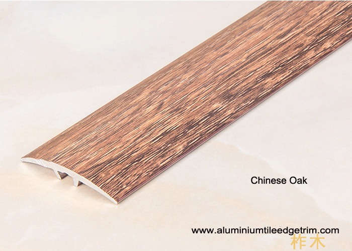 Chinese Oak aluminium carpet to wooden floor trim