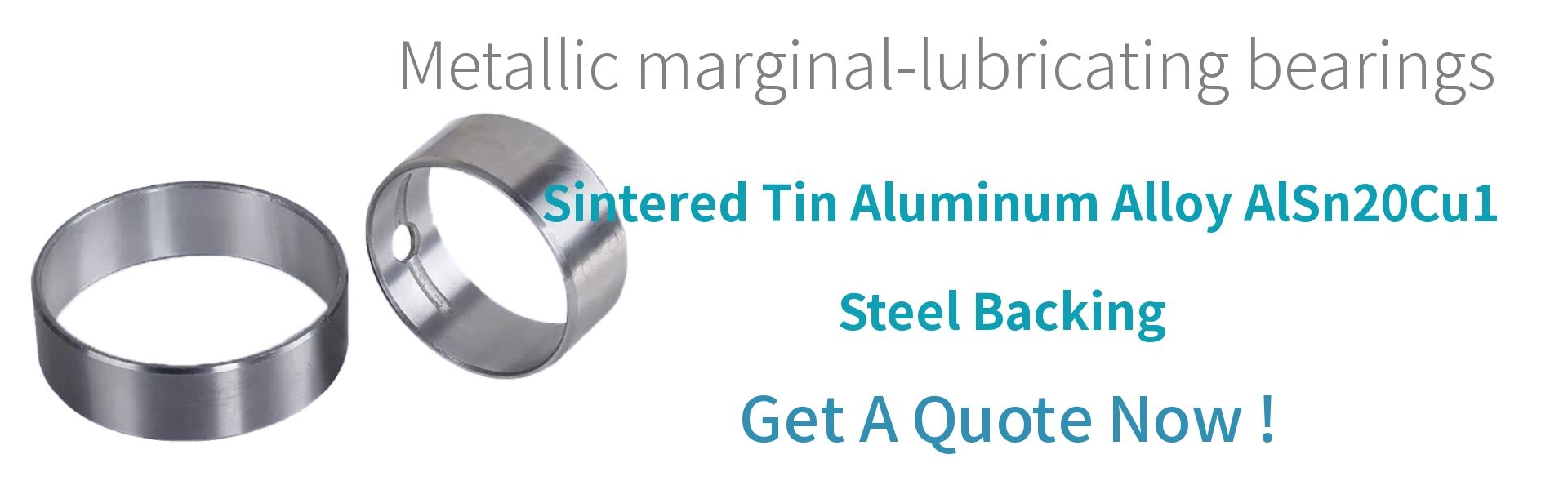 Sintered Tin Aluminum Alloy AlSn20Cu1