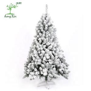 China Wholesale 8 ft Artificial Snow white Flocking simulation christmas Tree Flocado Arbol De Navidad 240cm on sale 