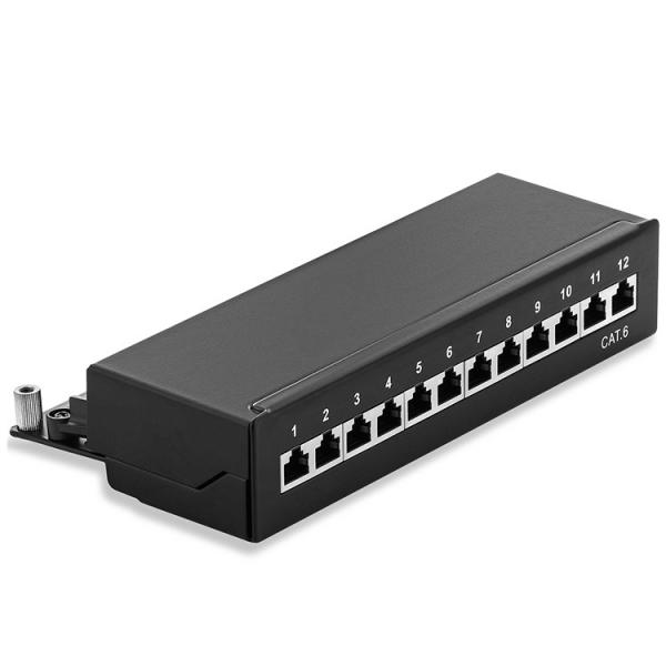 12 port patch panel wall mount