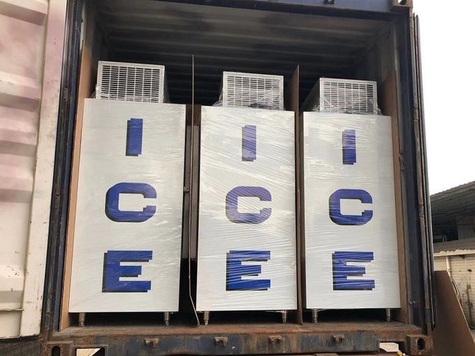 Painted Steel Commercial Ice Freezer With Top Mount Refrigeration System OEM Size 7