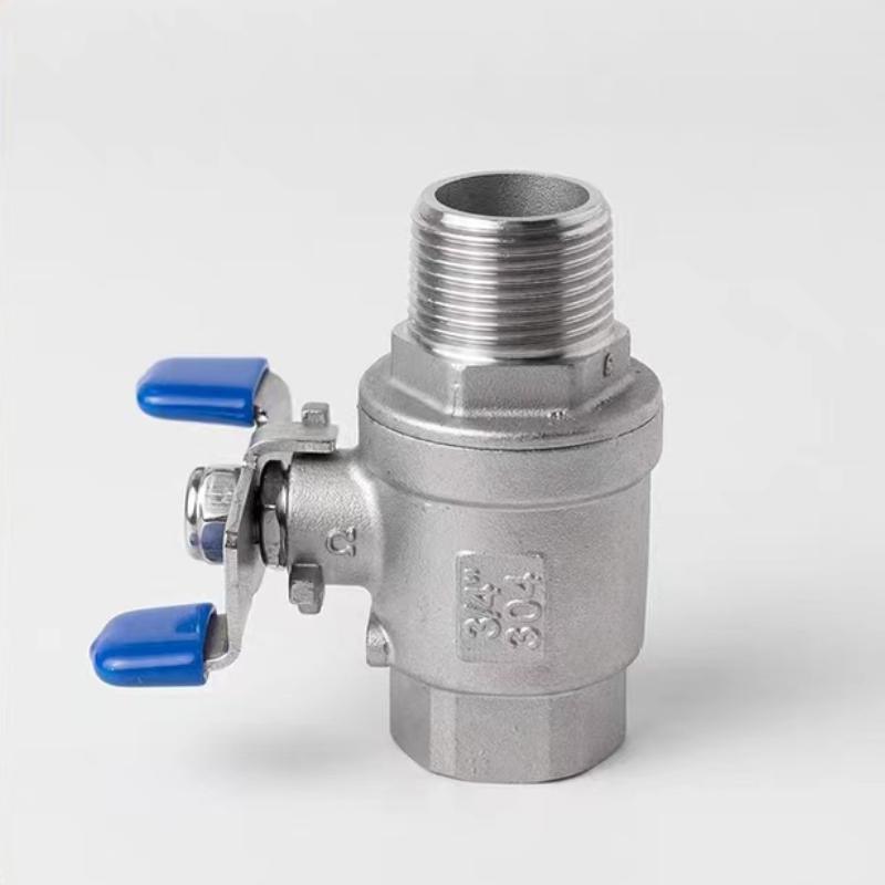 304 Stainless Steel F/M Butterfly Handle 2PC Ball Valve