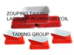 China red epoxy lacquer aluminium foil for airline trays on sale 