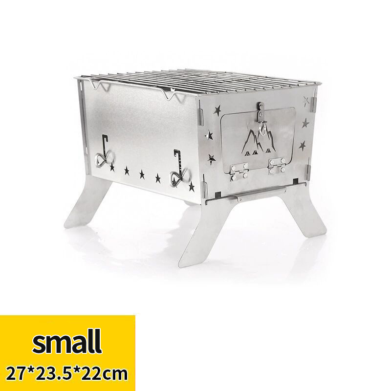Stainless Steel Campfire Camping Barbecue BBQ Stove Oven Grill
