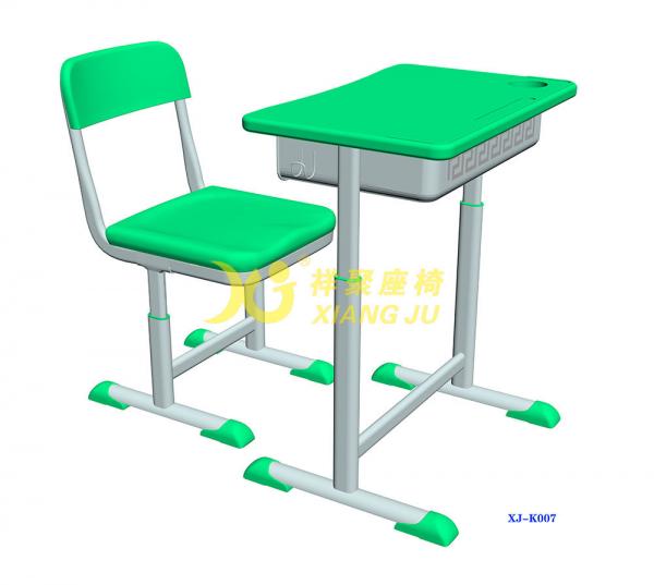 Height Hollow Polythylene Adjustable Student Desk And Chair Set