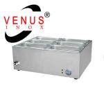 1.5KW Multi Function 6 Pan Bain Marie Thermostatic Control Electric Steam Table