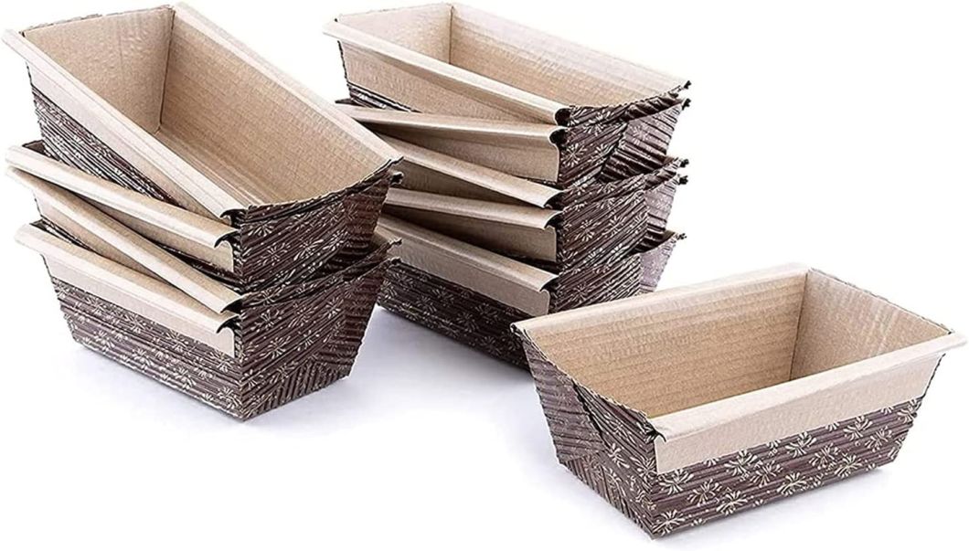 Rk Bakeware China Disposable Corrugated Kraft Paper Baking Loaf Pan Bread Mold