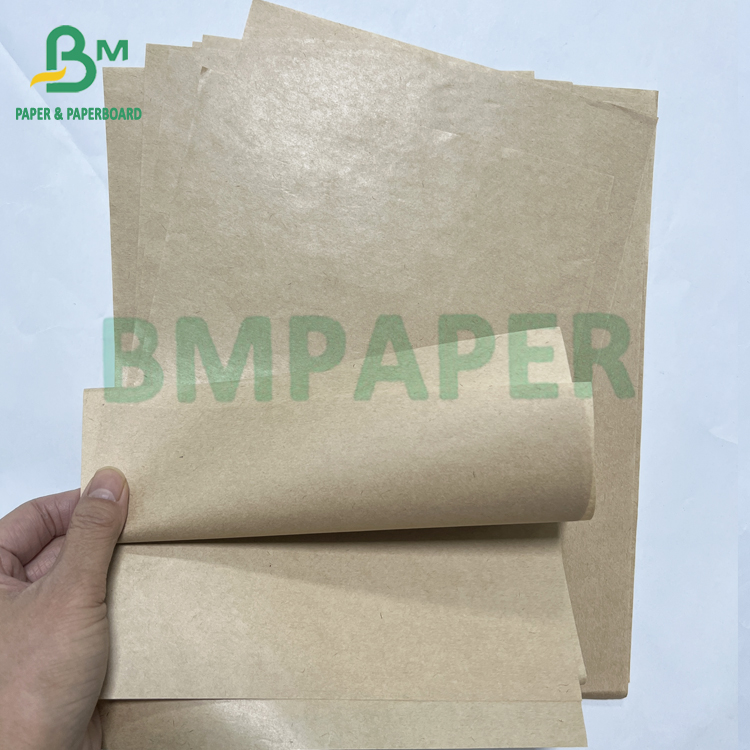 30 - 70 GSM Recyclable Safety One Side Glossy Brown MG Kraft Paper