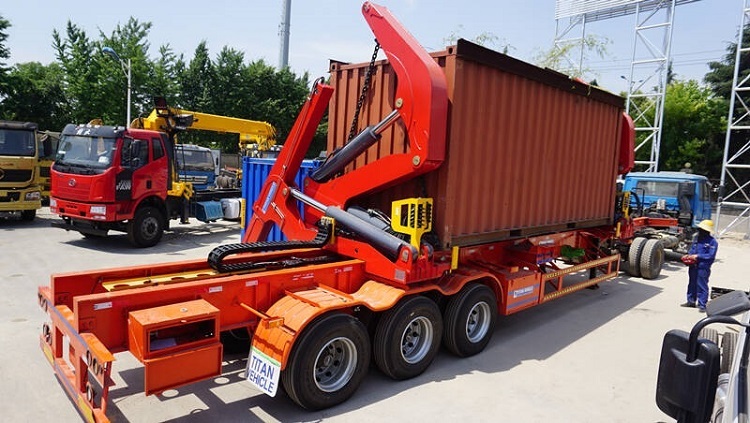 37 Tons 40ft Self Loading Container Sidelifter Trailer for Sale