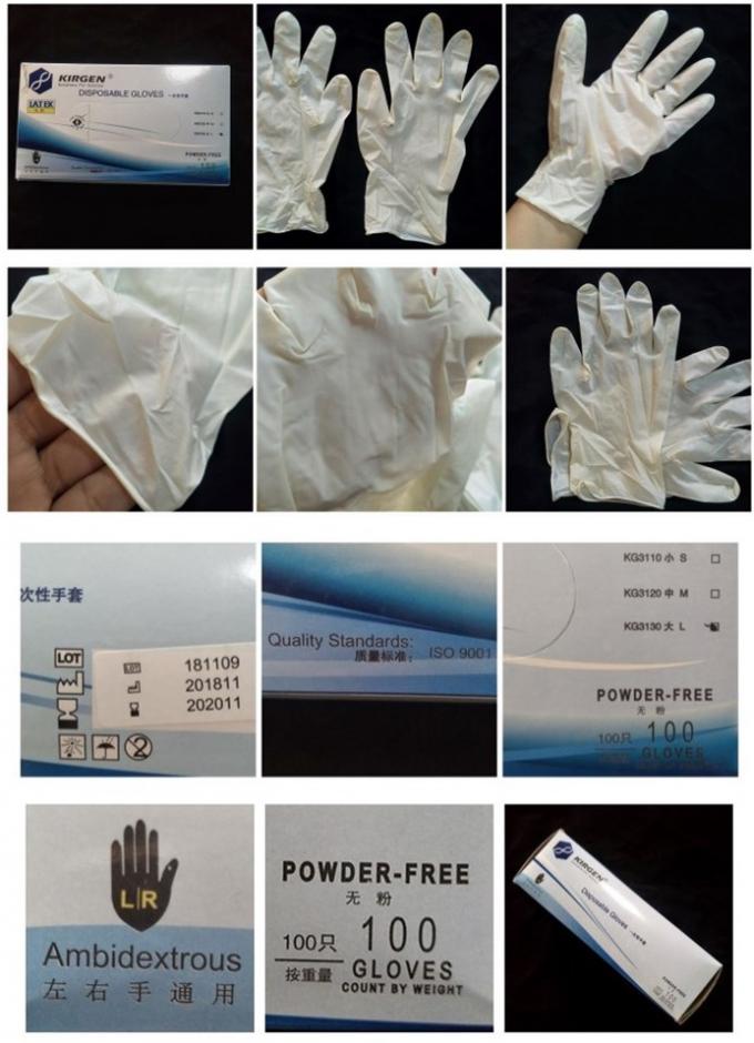 Surgical Medical Disposable Medical Gloves Biodegradable Disposable Rubber Care Latex Gloves
