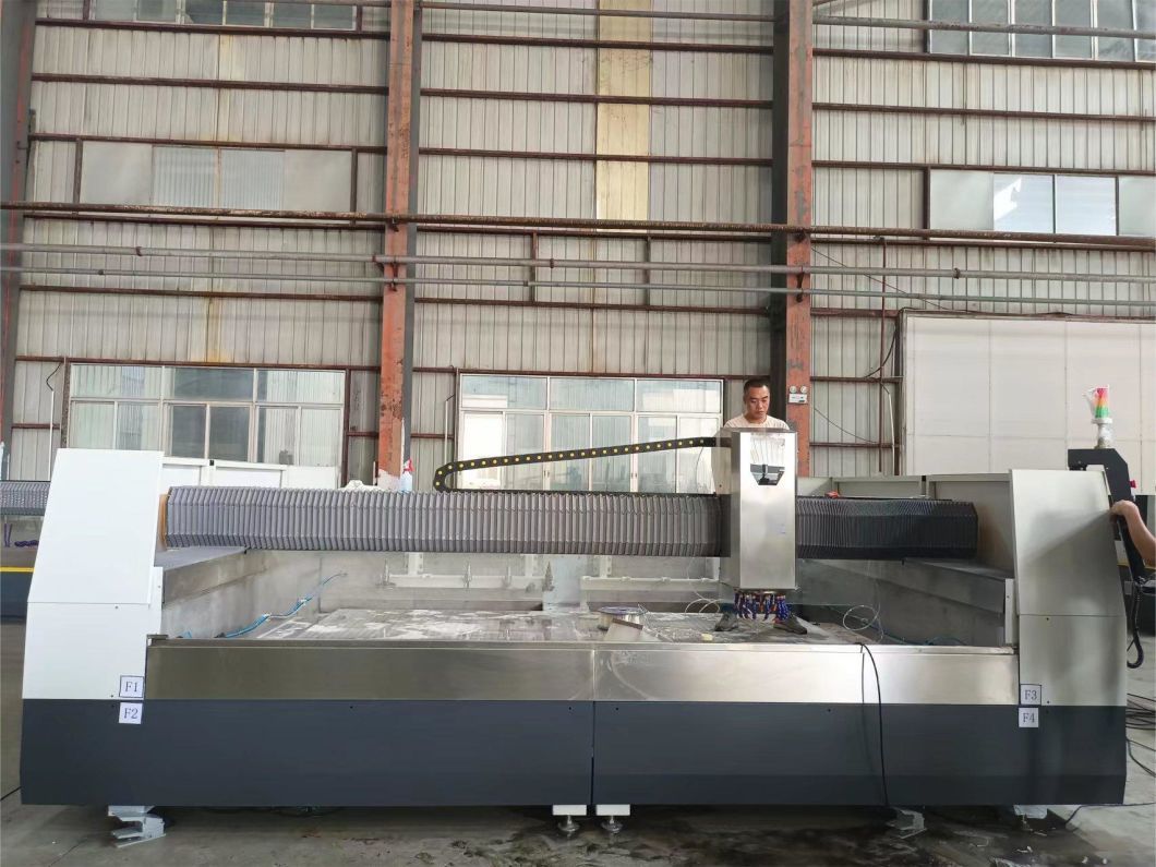 CNC Automatic 3 Axis Glass Processing Center Machine for Irregular Shape Glass Milling, Drilling, Beveling, Polishing
