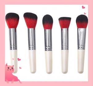 China New arrival 5pcs professional makeup brushes set with matte handle and good quality brush hair on sale 