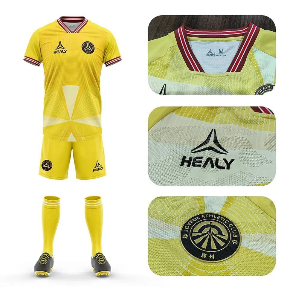 Healy Sportswear Men Soccer Wear Customized Youth Soccer Jersey with Logo and Numbers Sublimated Soccer Uniforms