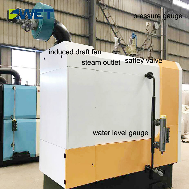 Fully automatic vertical mini biomass wood fired steam boiler for greenhouse