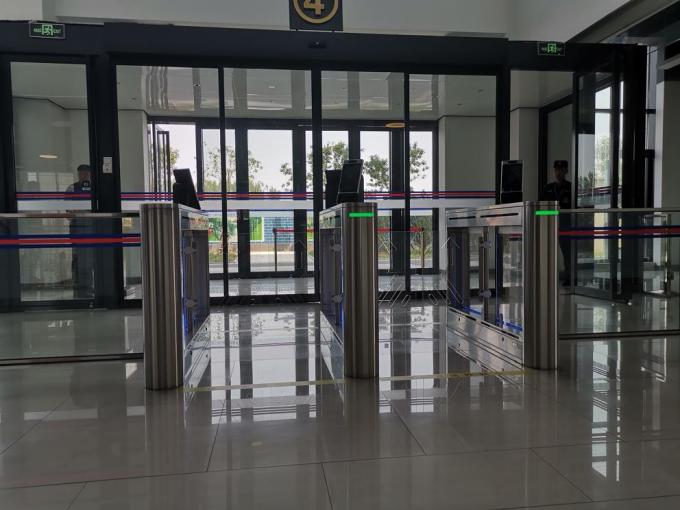 Factory Application Pedestrian Swing Gate Turnstile With Card And Qr Code 2