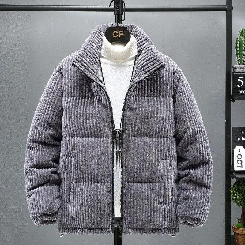 Plus-Size Men&prime;s Corduroy Winter 2022 Overcoat Warm Coat Men&prime;s Cotton Jacket for Men