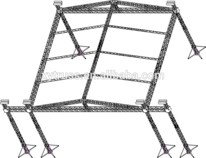 30x20ft roof truss tower system, stage lighting aluminum roof truss