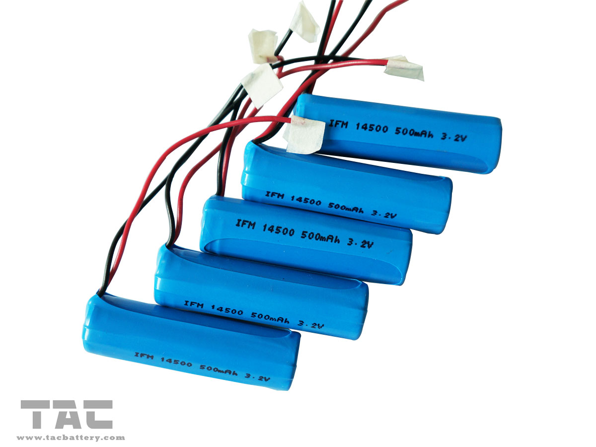14505 AA 3.2V LiFePO4 Battery Pack With Wire For Road Studs