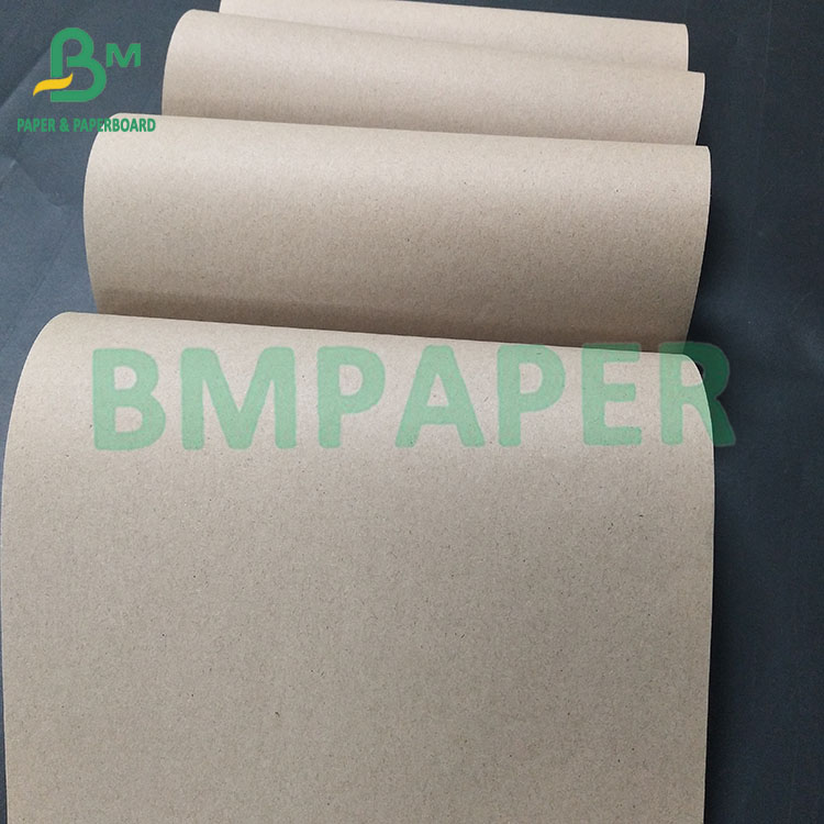 60gsm No Paper Dust Brown Bobbin Fibre Core Kraft Paper For Tape Pipe
