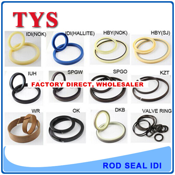 Bronze Powder filled PTFE+NBR Excavator Parts Hydraulic Cylinder Piston Compact seals Factory Direct sale SPGO