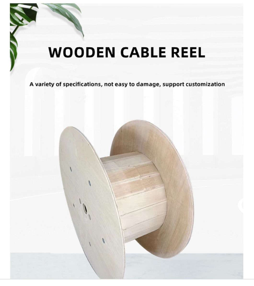 Logo Free Wooden Wheel of Cable Drum Pine Wood OEM Services