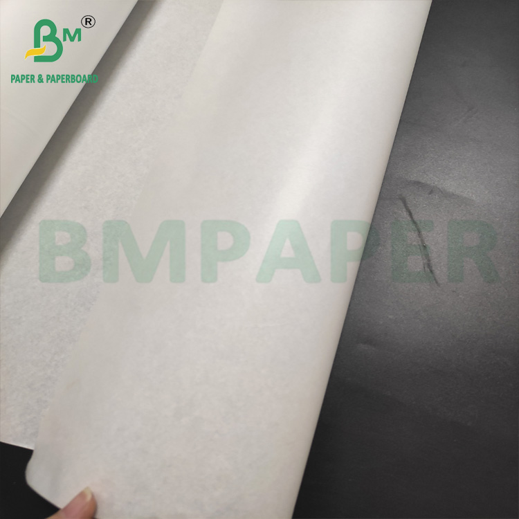 30 - 60gsm Machine Glazed MG Kraft Paper White Brown For Food Bags