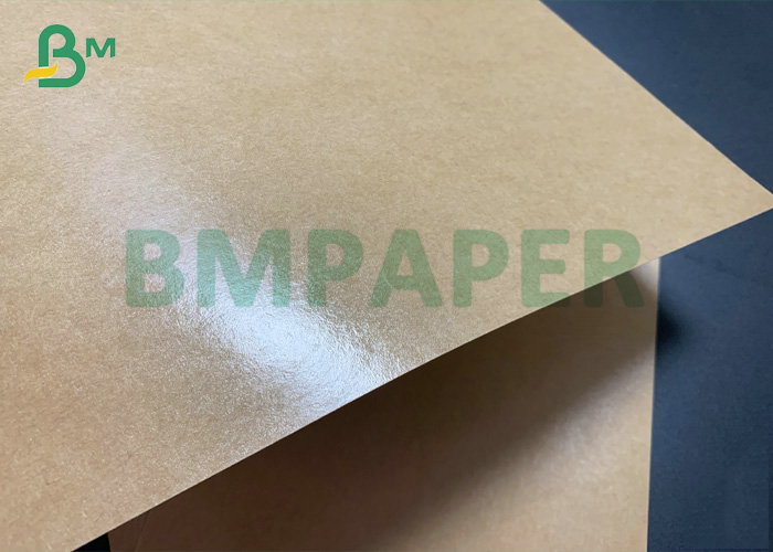 C1S PE Coated 270gsm Brown Kraft Paper Take Away Food Box Paperboard