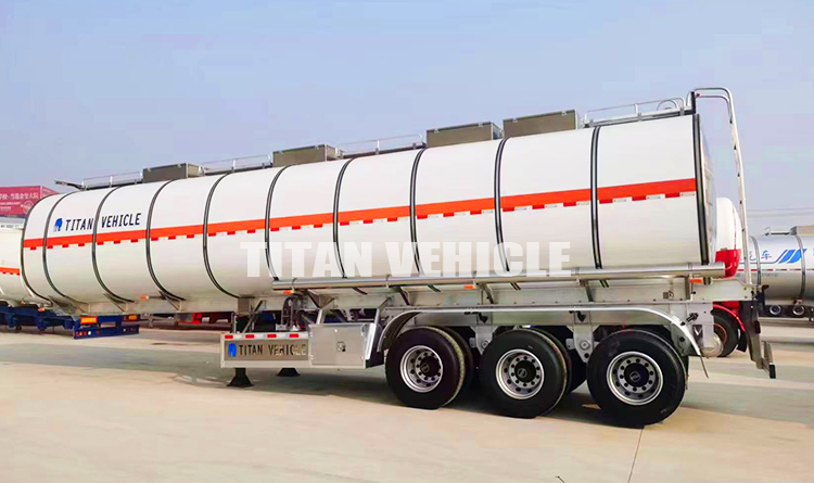 40000 Liters/45000L Aluminum Alloy Oil Diesel Fuel Tanker Trailer Fuel Tank Semi Trailer