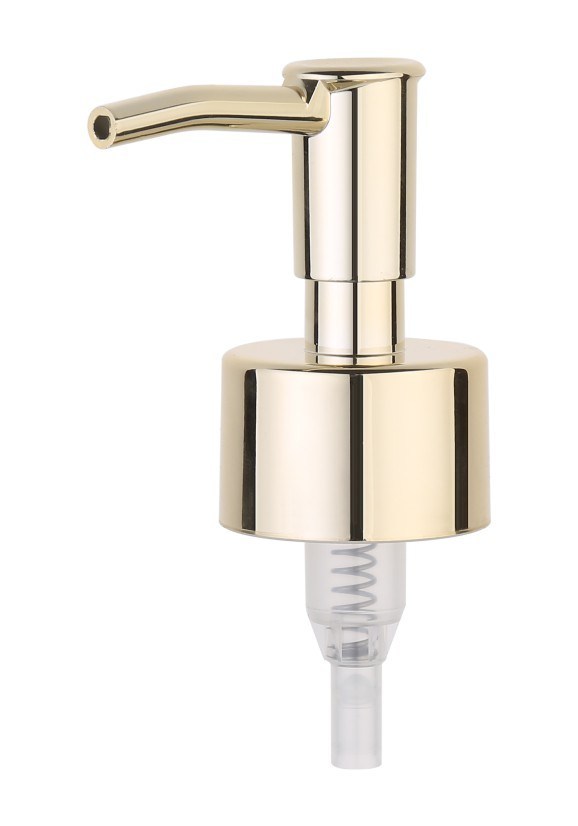 28mm Lotion Pump Stainless Steel Dispenser Pump with Clip for Bathroom
