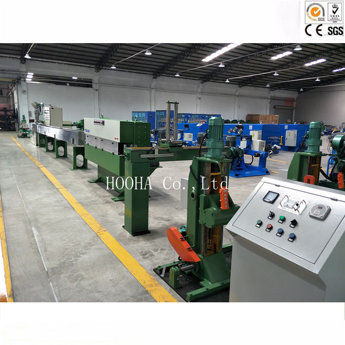 High Capacity Wire And Cable Machinery / Power Cable Jacket Extrusion Line