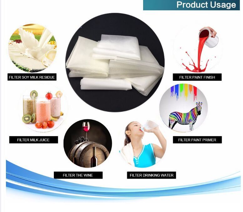 PP PE Nylon 5 Micron Liquid Filter Mesh Bag for Nut Milk/Coffee/Tea Filter