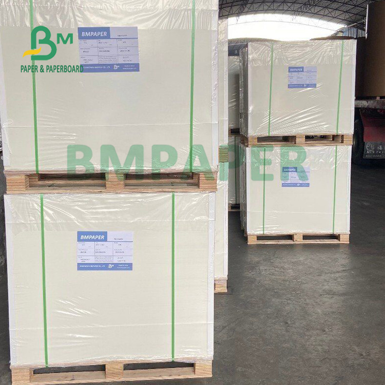 270gsm White Freezer Paper Board For Fresh Food Packaging High Bulk 30 x 22.5"