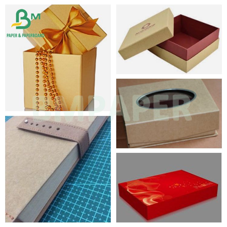 Eco Friendly 1.5mm Red Gold Coated Duplex Board for Gift Boxes