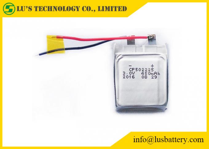 CP502225 450mah Ultra Thin Battery Lithium Primary LIMNO2 Type 10 Years Self Life