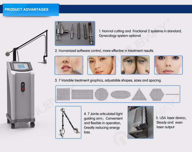 newest style vaginal tighten Fractional Co2 vaginal tightening laser equipment