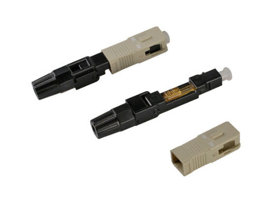 3.0mm SC / UPC Fiber Optic Fast Connector Multimode Single - Core For CATV Network