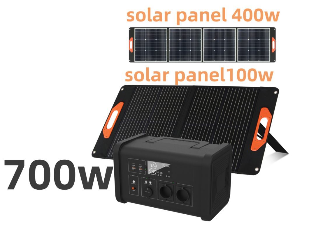 700W Renewable Energy Solar Generator Power Station LiFePO4 Home Power Outage Portable Power Station