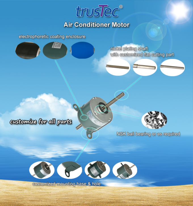 trusTec AC Motor - 220-240V 50Hz 90W Air Conditioner Fan Motor